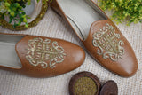 Dabka loafer shoes ( Tan Brown)