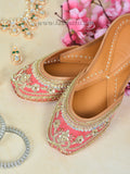 Traditional  Pink Gold Jutti