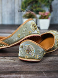 Shahi Gulzar Jutti (Olive Green)