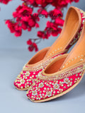 Gulabi Phulkari Jutti