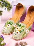 Floral Green Boot