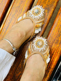 Brown jute Jutti