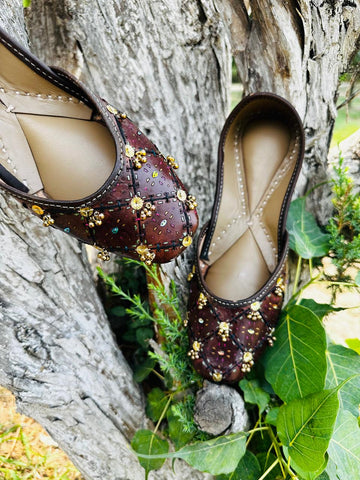 Brown Ghungroo Jutti