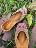 Traditional  Pink Gold Jutti