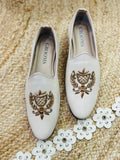 DABKA LEATHER SHOES (CREAM COLOR)