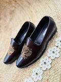 DABKA LEATHER SHOES (DARK COFFEE)