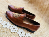 DABKA LEATHER SHOES (TAN COLOR) TEXTURE
