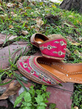 Traditional  Pink Gold Jutti