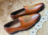 DABKA LEATHER SHOES (TAN COLOR)