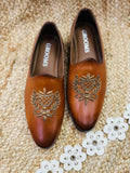 DABKA LEATHER SHOES (TAN COLOR)