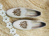 DABKA LEATHER SHOES (CREAM COLOR)