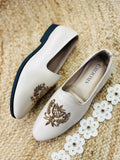 DABKA LEATHER SHOES (CREAM COLOR)
