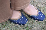 Navy Blue Dots