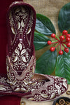 Zari Velvet (Maroon)