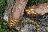 Gold Mukaish Jutti