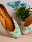 Floral Green Jutti