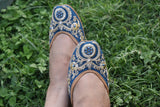 Peacock Green Jutti