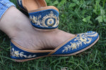 Peacock Green Jutti